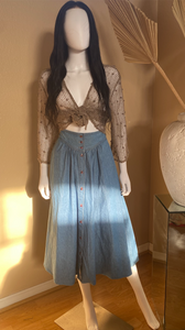 Denim Prairie Skirt