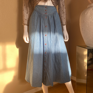 Denim Prairie Skirt